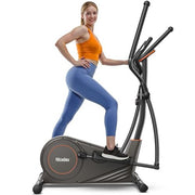 Niceday Elliptical Trainer, 15.5in Stride, 16 Level Magnetic Resistance, 400lbs Capacity, Brown, CT11S
