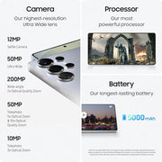 Samsung Galaxy S25 Ultra SM-S938UZKEXAA 512GB Unlocked Smartphone with 200MP AI Camera, Titanium Black