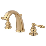 Kingston Brass KB982AL Victorian Widespread Bathroom Faucet w/Brass Pop-Up Drain, Polished Brass