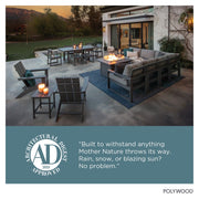 Better Homes & Gardens by POLYWOOD Southlake Outdoor Dining Table, 34 in x 64 in, Slate Gray, Rectangular, Water-Resistant, Seats 6, BHDT3464-T14-GY