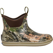 Xtratuf Men's 6in Ankle Deck Boat Fishing Boots, Waterproof, Slip Resistant, Lightweight Rubber, Mossy Oak Country DNA, XMAB-MDNA