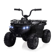 Sakiyr 12V Kids Ride On ATV, Battery Powered Electric Vehicle with Led Light, 4-Wheeler Quad ATV Play Car 2 Speeds for Boys Girls