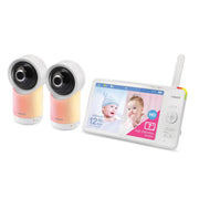 VTech RM7766-2HD Smart Wi-Fi 1080p 2-Camera Video Baby Monitor System with 7-Inch Display, Night-Light, and Remote Access