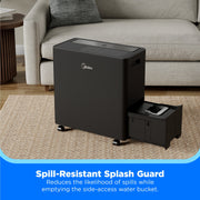 Midea 50 Pint Smart Access Dehumidifier with Built-In Pump, App and Voice Control, 4,500 Sq. Ft. Coverage, Black, MAD50PS1CWBL