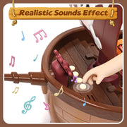 Holyfun Brown Pirate Boat Building Toys for Kids - Ages 3 to 8 Years