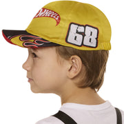 InSpirit Designs 103492BWM Hot Wheels Baja Truck Toddler Costume, Yellow Foam Ride-Along, Adjustable Straps, Racer Cap, Size 3-4T
