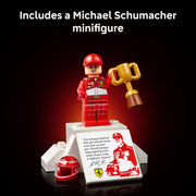 LEGO Icons Ferrari F2004 Michael Schumacher Building Set, 735 Pieces, Working Steering, Detailed V10 Engine, Collector's Display Stand, 6588524
