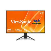 ViewSonic VX2470-MHD 24 Inch Full HD 1080p IPS Monitor, 120Hz Refresh Rate, 1ms Response Time, HDMI, DisplayPort, VGA Inputs, Black