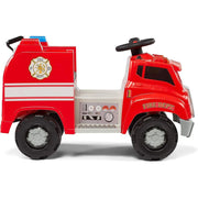 Kid Trax Real Rigs Toddler Fire Truck Interactive Ride-On Toy, 6V Battery, Sound Effects, Red, Large, KT1537