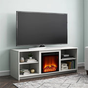 Mainstays 8620015WCOM Fireplace TV Stand for TVs up to 65