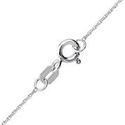 Jacmel Jewelry Sterling Silver Crystal Butterfly Pendant with Multicolor Crystals, 18 in Singapore Chain, C902499RRM-B.WM