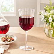 The Pioneer Woman PWD520131051002 Colette Scalloped 15-Ounce Red Wine Glasses, Clear, Set of 4