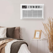 Whirlpool WHAT142-HAW 14,000 230V Air Conditioner with Supplemental Heat, Dehumidifier and Remote, Wall AC Unit for Apartment, Living Large Rooms up to 700 Square Feet in White, 14000 BTU