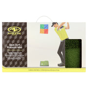 Athletic Works Dual Surface Golf Practice Mat, Heavy-Duty Synthetic Grass, Non-Slip Rubber Base, Green, 1 ft x 2 ft, WAL016