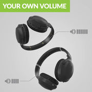 Avantree Dual Wireless Headphones for TV Watching with Charging Stand for Seniors, Black