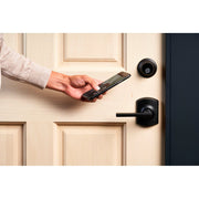 Level C-E14U Smart Lock Bluetooth Replacement Deadbolt with App/Key/Voice Assistant Access - Matte Black