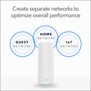 NETGEAR Orbi 260 Series Dual-Band WiFi 7 Mesh Network System, Router with 2 Extenders, 3.6 Gbps, Covers 5,000 Sq. Ft., Supports 70 Devices, 2.5GB Internet Port