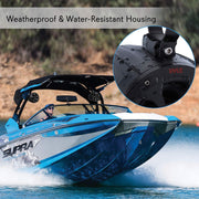 Pyle Marine Off-Road Speaker System, 4 Inch Dual Waterproof, 800W, Black, PLUTV41BK