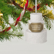 Hallmark Christmas Ornament, Wedding Cake Design, Porcelain, 2025, 1 Count
