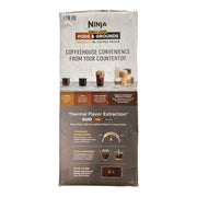 Ninja Single-Serve Pods & Grounds Specialty XL Coffee Maker with Built-In Frother, 68-oz Removable Reservoir, 7 Cup Sizes from 6-oz to 24-oz, Stone, PB055ABL