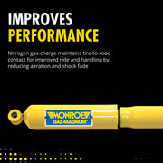 Monroe Gas-Magnum Shock Absorber, Heavy-Duty Nitrogen Gas Charged, Yellow, Fits Ford Excursion F-250 F-350 Super Duty 34684