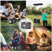 Nexpow YP-300W Portable Solar Generator Power Station 296Watts 80000mAh for Outdoors Camping Fishing Home