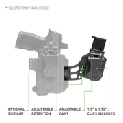 Alien Gear Holsters Photon Sidecar - Single stack magazines