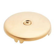 Overflow Cover Plate with Two Screws - Brushed Gold