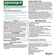 Bayer Animal Health 86335417 Advantage II Flea Prevention for Cats 2-5 lb, 2 doses
