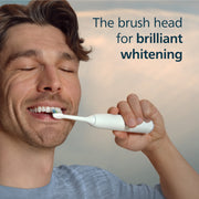 Philips Sonicare W DiamondClean Electric Toothbrush Replacement Heads, Whitening, White, 2 Pack, HX6062/77