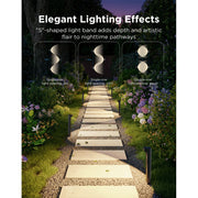 Govee H3501 Outdoor Pathway Lights 2 Lite, Smart RGBW LED, IP67 Waterproof, 8-Pack, App Control