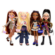 MGA Entertainment Bratz Stylin' Yasmin Fashion Doll with Articulated Figure, Customizable Adult XL Graphic Tee, Tank Tee, Plaid Coat, Midi Skirt, Heeled Oxfords, Purse, Shades, and Brush