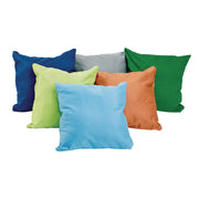 Environments Throw Pillows Set of 6, 20 Inch Square, Natural Colors, Removable Cotton Covers, Polyester Filled