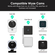 Wyze Lamp Socket v2 Power Adapter for Wyze Cam v3, v3 Pro, v4, OG, Pan v3, Motion-Activated, Dusk-to-Dawn, Outdoor Light Fixture