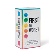 Dyce Games First to Worst Party Board Game, Funny Ranking and Guessing Game, Multicolor, Ages 8 and Up