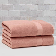 Better Homes & Gardens Signature Soft Solid Bath Sheet, Old Rose, 34 in x 64 in, 90% US Cotton 10% Viscose, Fade Resistant, Extra Absorbent