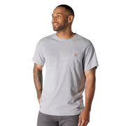 Carhartt Men's Force Relaxed Fit Midweight Short-Sleeve Pocket T-Shirt, Heather Grey, X-Large Tall, 106652