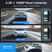 FFN 1080P Dual Dash Cam Front and Rear - Enhanced Night Vision