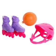 Mattel HHV28 Barbie World Sport Rack Toy Playset With 9 Doll Accessories