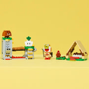 LEGO Super Mario Captain Toads Camp Building Set, 159 Pieces, Includes Captain Toad, Goomba & Turnip Figures, Tent with Bonfire and Collapsible Bridge, Ages 6+