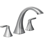 Moen T693 Voss Two-Handle High Arc Roman Tub Faucet, Chrome