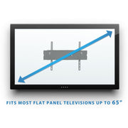 Transform Partners MI-346L VESA 600x400mm Wall Television Mount, Black