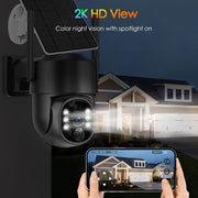 Picturesky Solar Security Cameras Wireless Outdoor, 5G&2.4GHz Cameras for Home Security, (2-Pack)