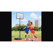 Ktaxon Height Adjustable Basketball Hoop Stand 5.2-6.9 ft Portable Basketball Stand with Wheels for Kids Adult Indoor/Outdoor