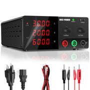 NICE-POWER R-SPS3020 DC Power Supply, Variable 0-30V 20A, 600W, High-Precision Encoder Knob, 4-Digit LED Display, Adjustable Switching Regulated