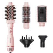 Wavytalk 5 in 1 Hot Air Brush Set, Multi Hair Styler with Five Interchangeable Heads, 1000W Motor, Pink