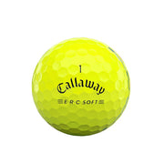 Callaway ERC Soft 2021 Yellow Golf Balls, 12 Pack - Rubber Material