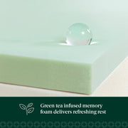 Zinus Green Tea Waterfall Memory Foam Mattress, 8 in, Twin, Medium-Firm, CertiPUR-US Certified
