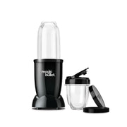 Magic Bullet Essential Blender, High-Torque 250-Watt Motor, Stainless Steel Cross Blade, All Black, Includes To-Go Lid and Storage Lids