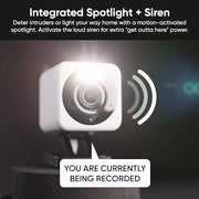 Wyze Wyzec4 Cam v4, 2.5K HD WiFi Smart Home Indoor/Outdoor Security Camera, Black